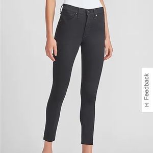 Express Mid Rise Black Supersoft Skinny Jeans